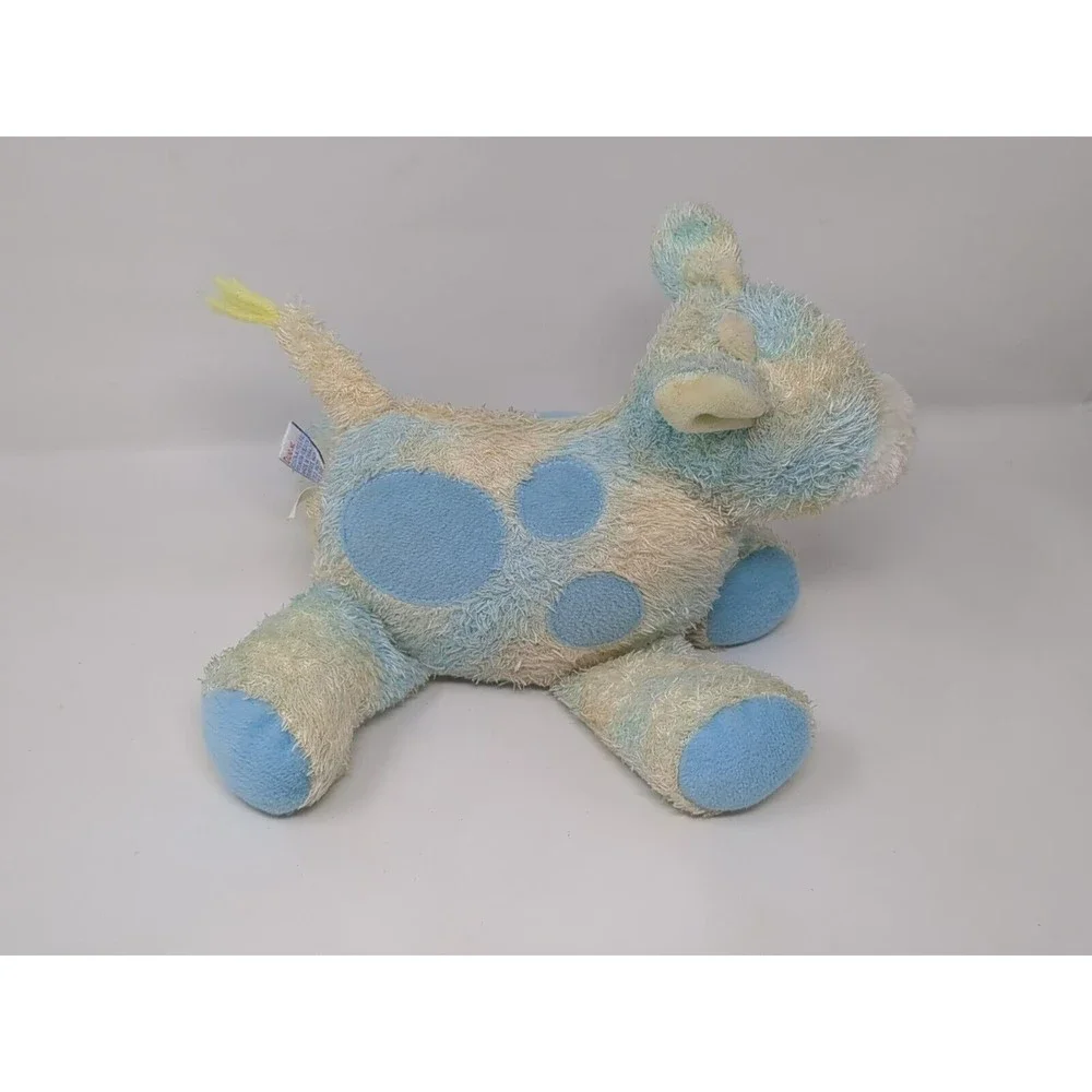 Baby Gund Sprinkles Cow Musical Plush Tye Dye Yellow‎ Blue Working 58207 Vintage